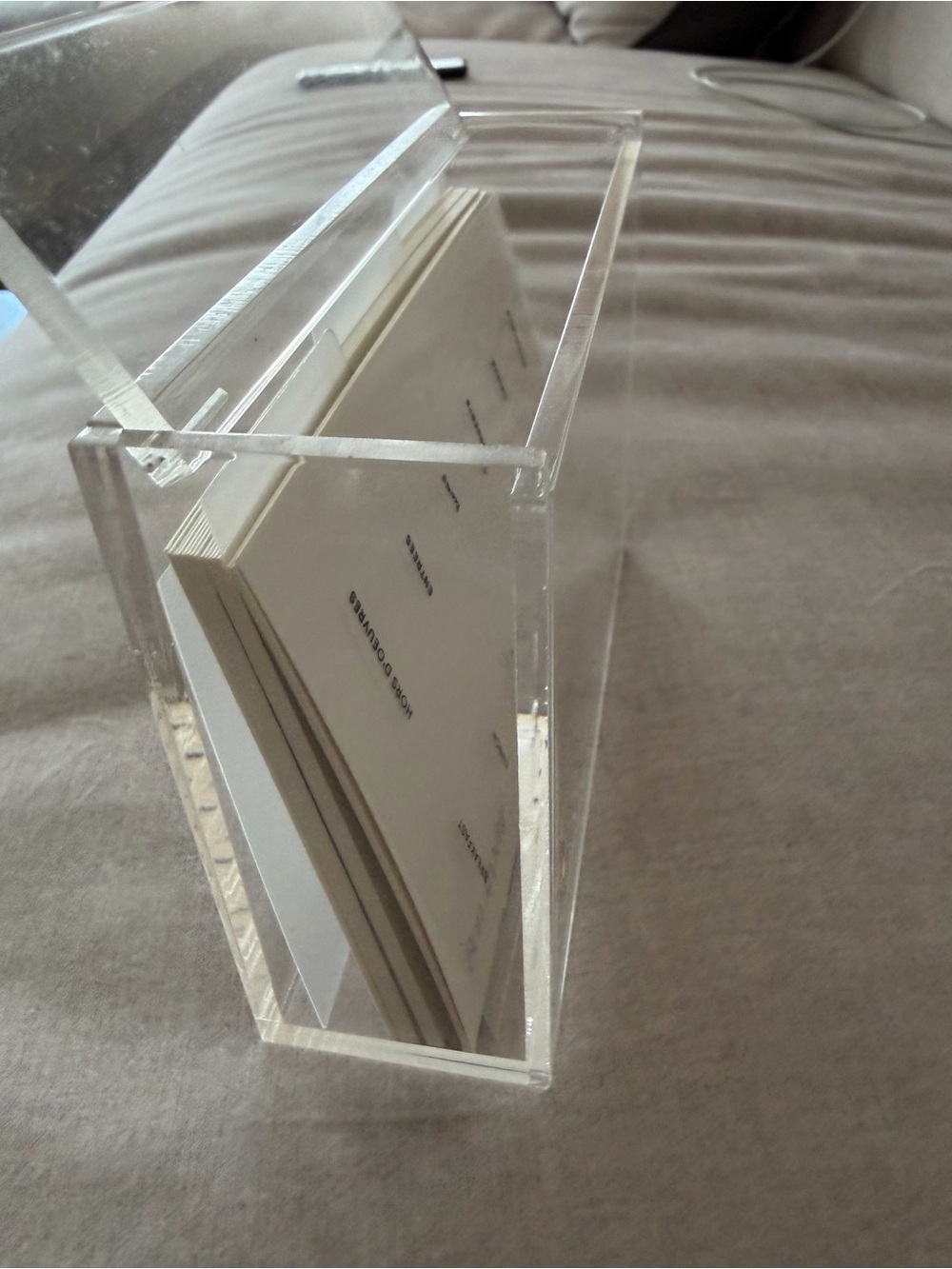 Cloth & Paper Clear Acrylic Recipe/Card Organizer - Bon Appétit Design
